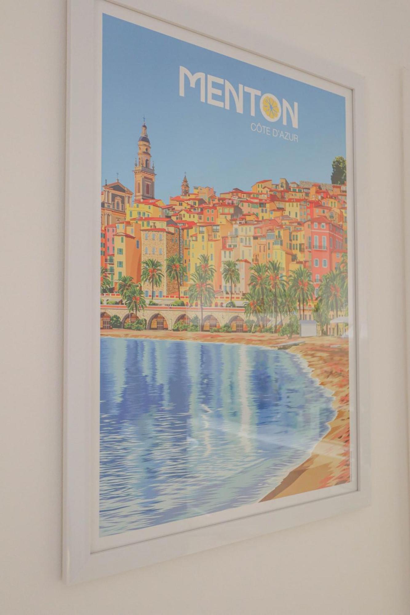 "Le Garavan Palace" Idyllique, Proche Gare Et Plage Menton Bagian luar foto